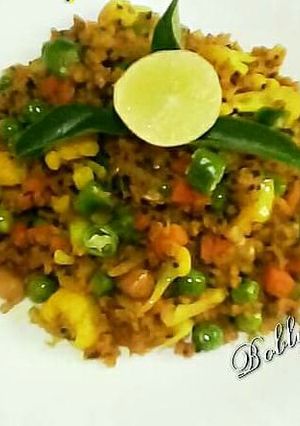 A picture of Soya upma.