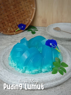 Foto resep Puding Lumut Bunga Telang