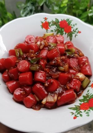 Foto resep Sosis teriyaki