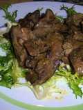 Fegato di Maiale su Letto di Insalata