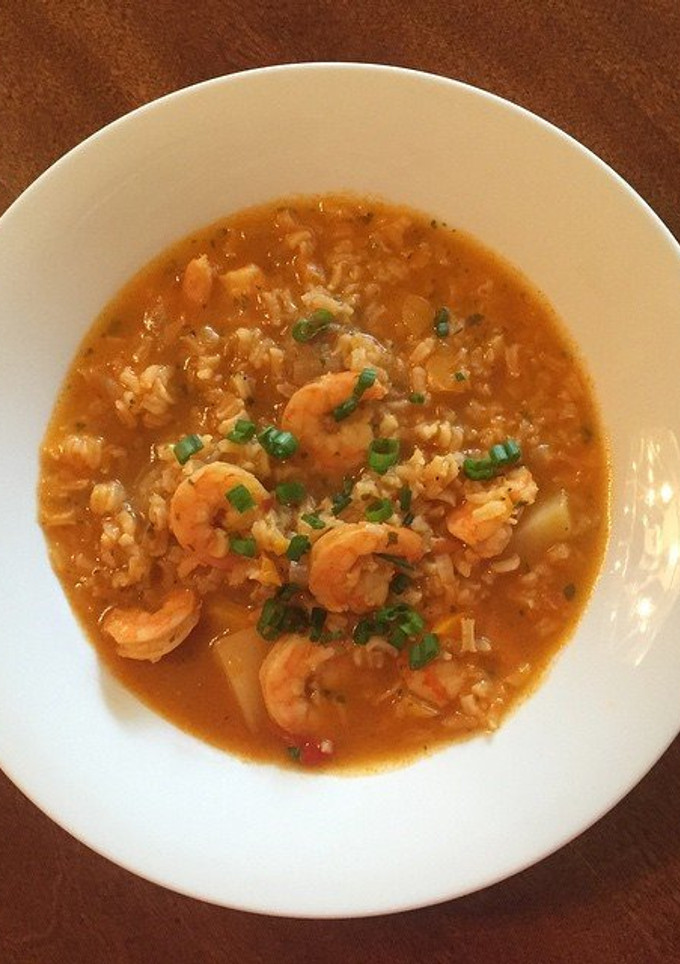 Una foto de Asopao dominicano de camarones 