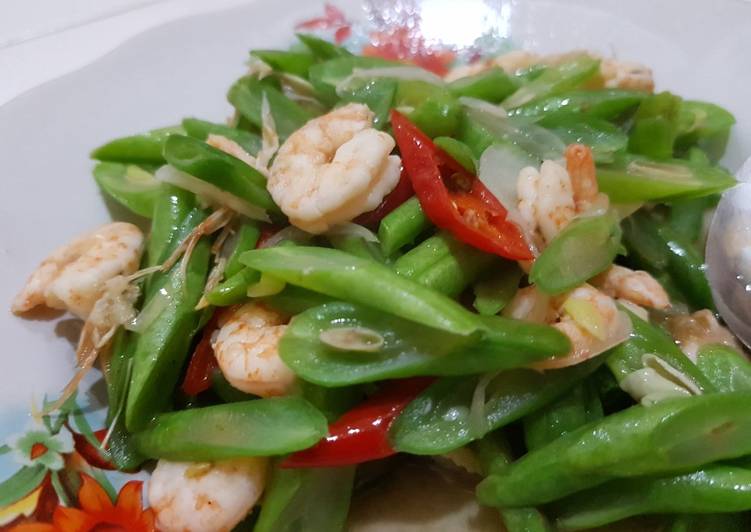 Tumis Buncis Udang Saus Tiram by Resep Matata