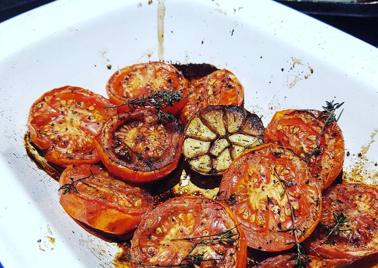 Simple Way to Prepare Quick Oven roasted tomatoes