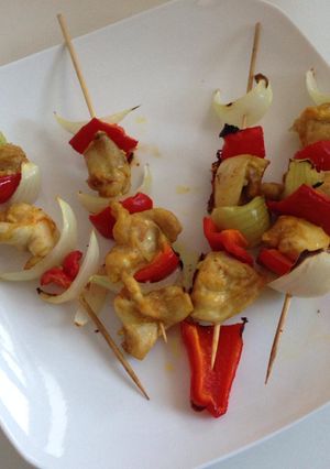 A picture of Chicken Kebabs.