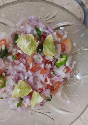 A picture of Kachumar salad 🥗.