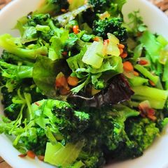 Broccoli stir-fry A picture of Broccoli stir-fry.