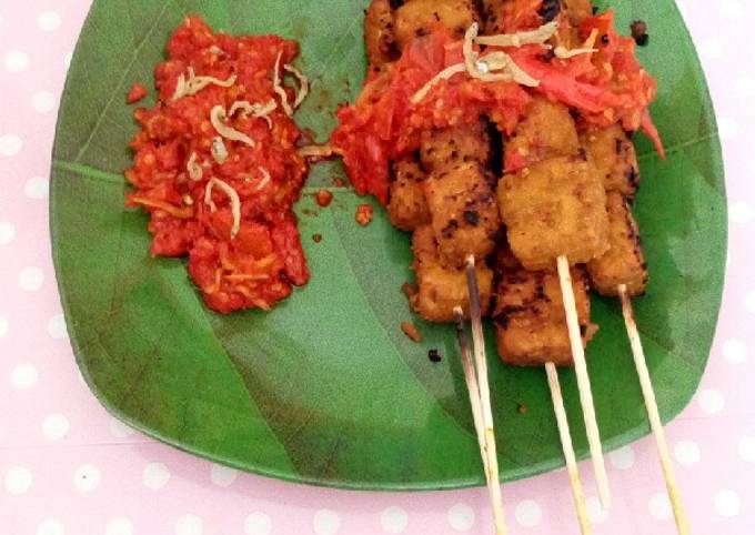 Sate Tempe sambal Teri