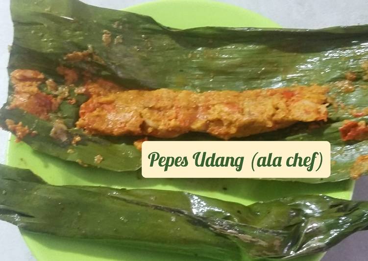 Proses mengolah Pepes Udang (ala chef), Enak