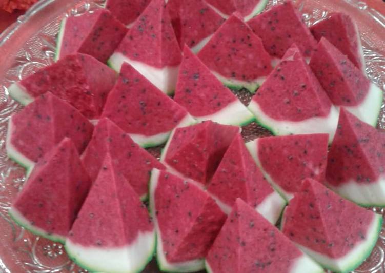 Resep Puding semangka KW🍉🍉🍉 Anti Gagal