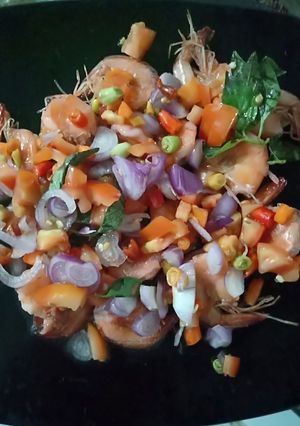 Foto resep Udang bbq siram dabudabu