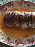 Pastel de carne relleno