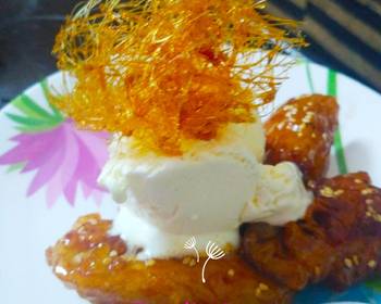 Easy Recipe Fried banana with icecream caramel Restaurant Style