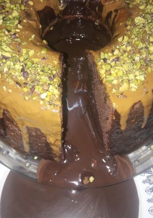 صورة لوصفة كيكة الشوكولاتة بصوصي الخاص