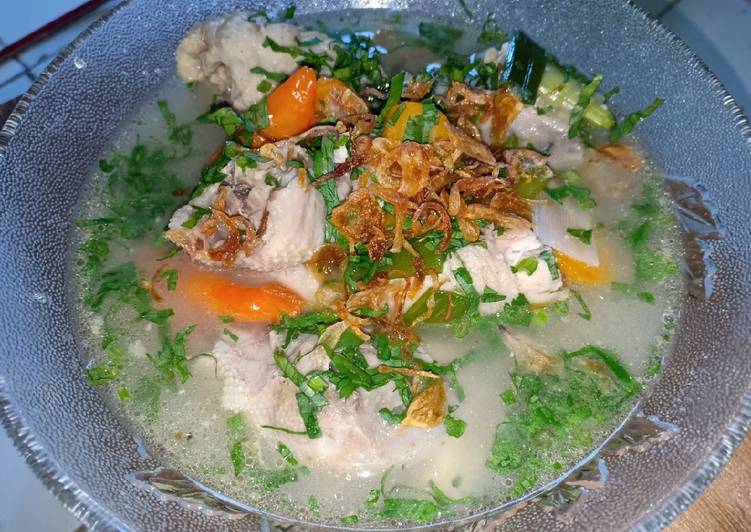 Resep Sop Kepala Ayam, Enak