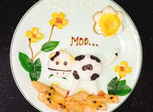 Hình của món Cơm cá hồi sốt chanh dây cho bé.