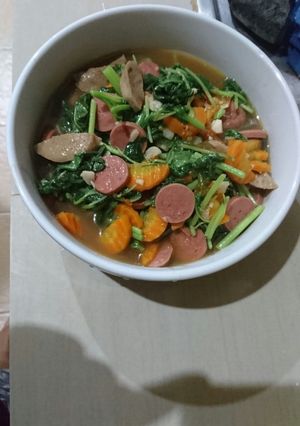 Foto resep Tumis bayam wortel