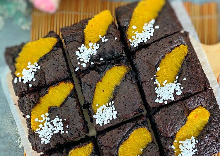 Orange Brownies - langkah video