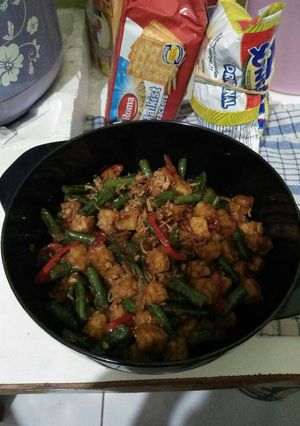 Foto resep Oseng tempe kacang panjang