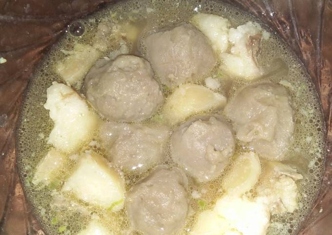 Bakso daging sapi part 2 + kuah endulita (pakai food prossecor)