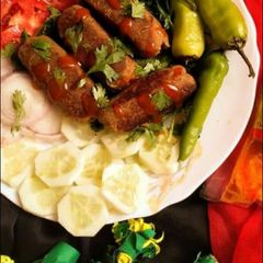 A picture of Kafta kabab.