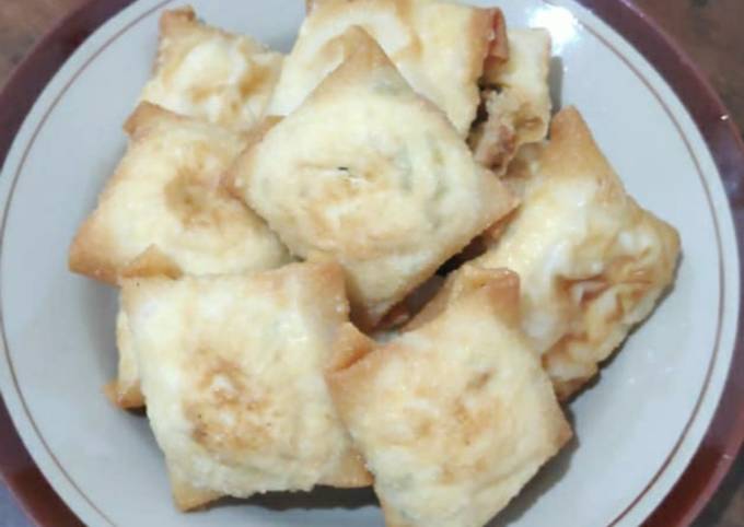 Martabak tahu kulit pangsit