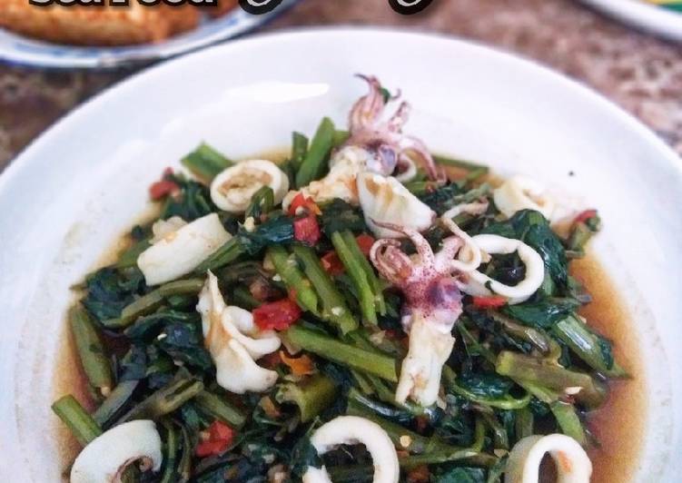 Mudah Cepat Memasak Cah Kangkung Sea Food Enak Bergizi