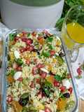 Ensalada de cous cous con arándanos, granada y albaricoque -Lékué-