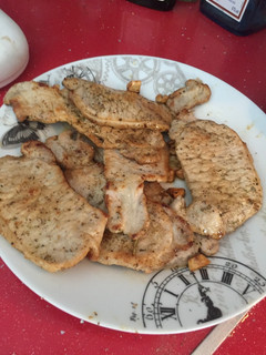 Una foto de Lomo frito con ajos