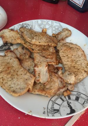 Una foto de Lomo frito con ajos