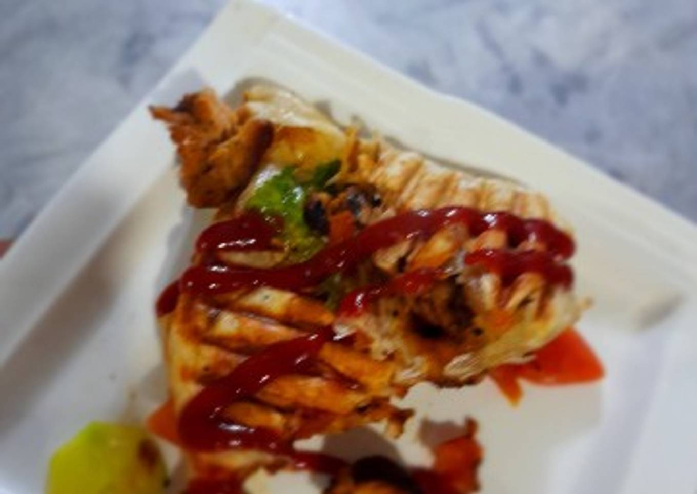 Pocket sizzling wrap