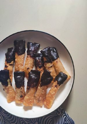 Foto resep Sale Pangsit Coklat