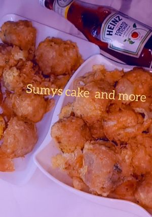 A picture of Yam balls.