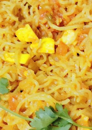 A picture of Paneer bhurji masala maggi 😋❤️.