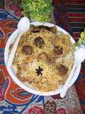 Beef kofta biryani