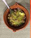 Alambre de res en salsa de mango