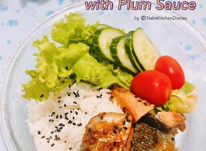 Gambar Sweet Ginger Salmon with Plum Sauce