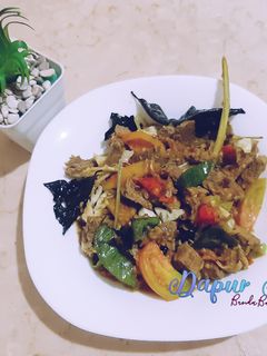 Foto resep Tongseng Sapi Pedas Nyemek : kuah asat