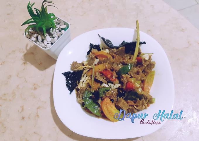 Resep Tongseng Sapi Pedas Nyemek : kuah asat Anti Gagal