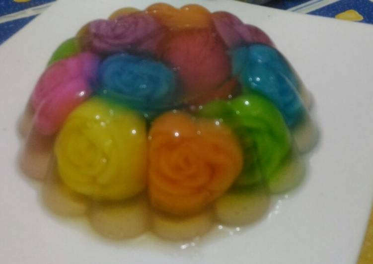 Resep Puding Mawar Kaca, Lezat Sekali