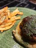 Japanese Hambagu with Herb Mashed Potatoes and 2x fried Crispy Fries