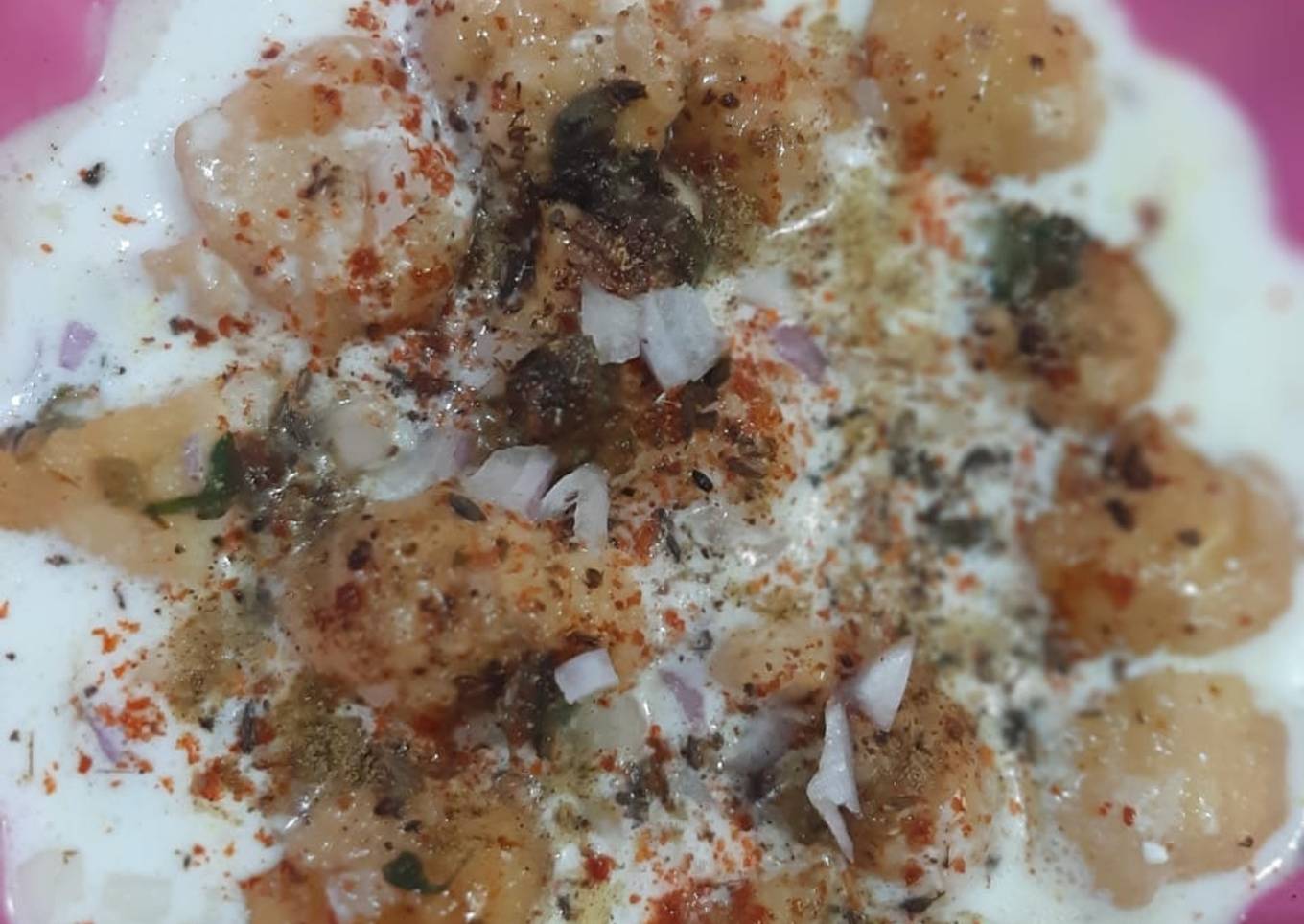 Moong dal dahi bhalle