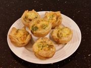 A picture of puff pastry quiche