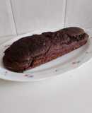 Brownie de plátano, chocolate y avena