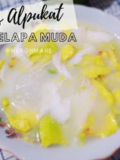 Foto resep Es Alpukat Kelapa Muda