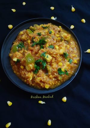 કોર્ન પનીર કેપ્સીકમ સબ્જી રેસીપી મુખ્ય ફોટો