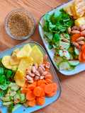 Salatbowl mit gegrillter Ananas