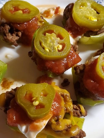 Easy Steps to Prepare Recipes Cheesy Bell Pepper Nachos the So Delicious Really Delicious.