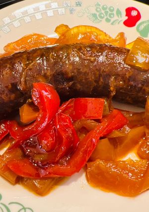 A picture of Crockpot Bbq ~ Beer 🍺 Bratwurst 🌭.