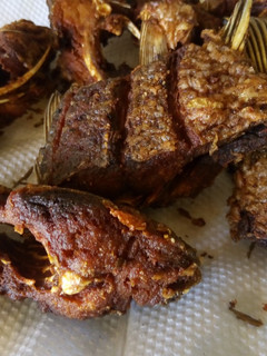 A picture of Deep fried fish.