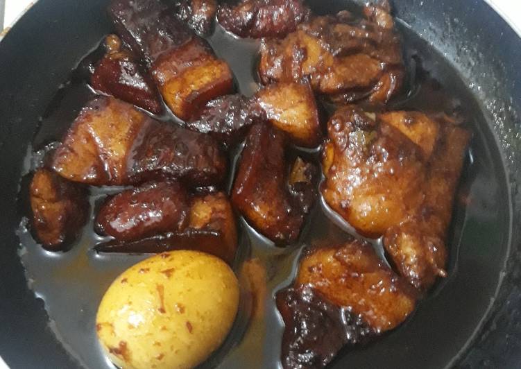 Recipe of Any-night-of-the-week Joejoe&#39;s Chicken Pork Adobo